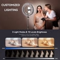 thumbnail image 4 of ARO DE LUZ LED DE 22 PULGADAS 3 EFECTOS DE LUZ CON CONTROL REMOTO Y TRIPIE DE 2 METROS., 4 of 5