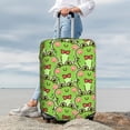 thumbnail image 3 of Lsque Cute Green Frog Printed Luggage Cover, Travel Luggage Protector,Scratch and Dirt Resistant, Fits 18-32 Inch Luggage - Small, 3 of 9