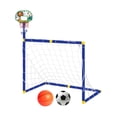 thumbnail image 4 of Aro de Baloncesto con Portería de Fútbol Strade Fareast Limited Tablero Compacto 2 en 1 Verde, 4 of 8