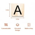 thumbnail image 2 of Stiles Letter Tiles, Wooden Crossword Wall Letters for Living Room, Dining Room, Kitchen, or Bedroom, 3.5 Inch, Letter A, 2 of 8