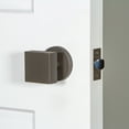 thumbnail image 2 of Viaggio Clomhmqad_Prv_238 Circolo Hammered Solid Brass Privacy Door Knob Set - Nickel, 2 of 7