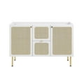 thumbnail image 6 of Single Sink Vanity Cabinet, White, Wood, Hotel Bedroom Bathroom, Modern Contemporary HB36428, 6 of 15