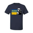 thumbnail image 2 of Support Ukrainian Flag Zelensky RESIST Men's Graphic T-Shirt, Navy, X-Large, 2 of 4