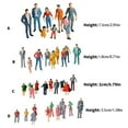 thumbnail image 5 of AOOOWER Pack Of 25 Miniature People Random Poses Figurines For Model City Scene With Vibrantly Color And Realistic Detail, 5 of 10