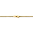 thumbnail image 4 of Leslie's Real 14kt Yellow Gold 1.4mm Flat Cable Chain; 20 inch; Lobster Clasp; for Adults and Teens, 4 of 5