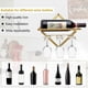 thumbnail image 3 of Metal Wall Mounted Wine Rack, Foldable Wall Mounted Wine Rack Organizer, Red Wine Bottle Display Stand With Screws, For Home Kitchen Bar Wall Decor, 3 of 5