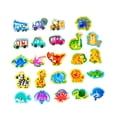 thumbnail image 2 of 50 Uds. Juego de combinación de formas de rompecabezas de madera, actividades de aprendizaje de habilidades motoras finas para niños pequeños en edad perfke Rompecabezas, 2 of 8