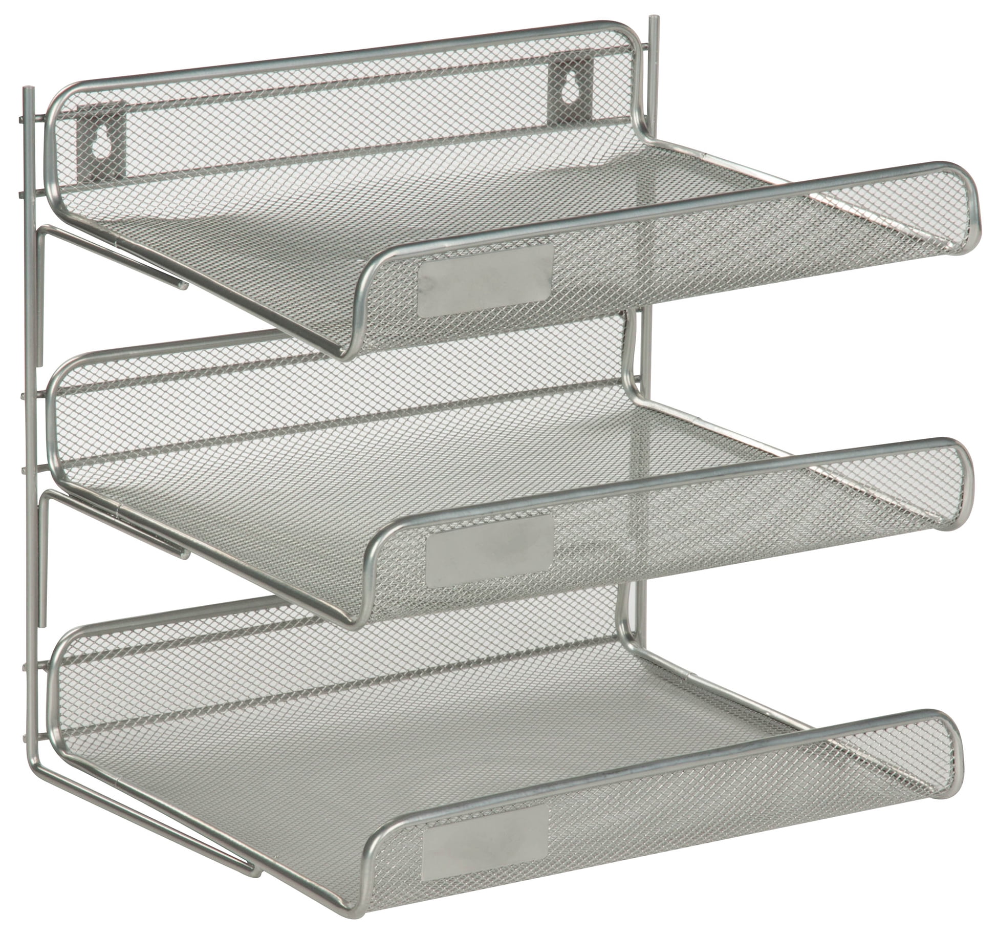 silver desk organizer
