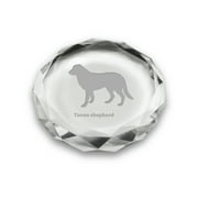 Tuvan Shepherd Deep Etched Paperweight