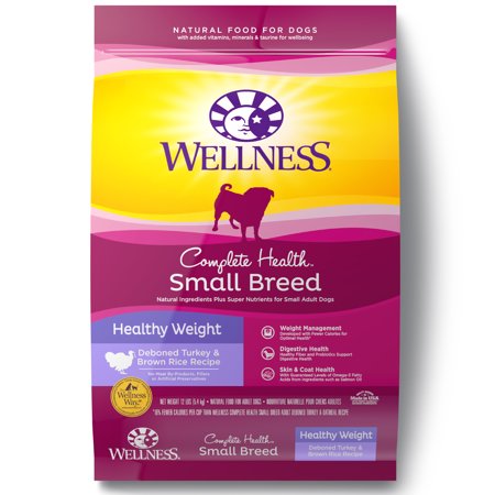 Wellness Complete Health Natural Dry Small Breed Healthy Weight Dog Food, Turkey