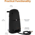 thumbnail image 6 of 3-In-1 Electric Can Opener, Bottle Opener and Knife Sharpener with Stainless Steel Blade, Magnetic Lid Holder, Safe, Easy to Use, Powerful, Sleek Design, 50W, Black, 6 of 6