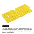 thumbnail image 4 of Uxcell Artificial Rose Flower Heads Yellow Mini Faux Flowers 0.8"-1" 144Pcs, 4 of 4