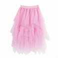 thumbnail image 3 of High Waist Sequin Skirt skirts for women equin Bodycon Mini Skirt High Low Layered Puffy Fairy Skirts A-line Midi Skirt Irregular Tutu Skirt plus size sequin skirt Work Midi Skirts (Pink,L), 3 of 5