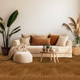 thumbnail image 3 of Achim 12"x12" 1.2mm Peel & Stick Vinyl Floor Tiles 45 Tiles/45 Sq. ft. White Border Classic Inlaid Parquet, 3 of 9