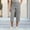Gray women capri pants with pockets a1, variant on Cagogo Women Capri Pants High Waisted Cropped Pants with Pockets Casual Basic Vacation Regular Fit Flowy Beach Lounge Trousers Summer Clothes, Mint Green M