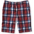 thumbnail image 1 of Aeropostale - Pantalones cortos chinos informales a cuadros de longitud más larga para hombre, rojo, 36 Aeropostale chino, 1 of 1