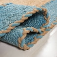 thumbnail image 5 of SAFAVIEH Natural Fiber Cirino Bordered Area Rug, Natural/Blue, 6' x 9' Oval, 5 of 8