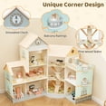 thumbnail image 2 of Gymax Ensemble de Jeu de Maison de Poupée d'Angle en Bois avec 41 Pcs de Meubles et Accessoires, 2 of 10