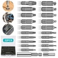 thumbnail image 2 of 22pcs/set Speed Out Screw Extractor Drill Bits Tool Set Broken Damaged Bolt Remover Guide Set Broken Easy Out Fastener Kit, 2 of 12