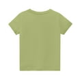thumbnail image 5 of Spazoro Toddler Girls T-shirts, Crewneck Summer Love Mom Casual Short Sleeve Tops Green Size 2-13T, 5 of 7