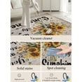 thumbnail image 5 of Vintage American Pastoral Area Rug for Bedroom 4x6 Ft Sunflowers Bee Farm Super Soft fuzzy Throw Rug Non-Slip Fluffy Plush Indoor Floor Carpet for Living Room Nursery Home Decor, 5 of 8