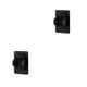 thumbnail image 3 of Kearding Soporte de pared para cabezal de ducha, placa Base fija, rociador sin perforaciones, soporte para estante, accesorios de baño para salón de Negro 2piezas Kearding CBP444421, 3 of 6