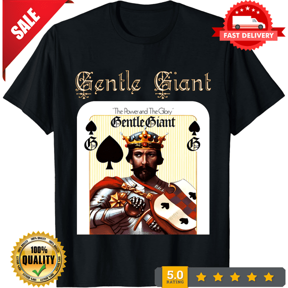 Sale! The Power and the Glory Men's Tee Regular Size Cotton T-shirt Gentle Giant, LIMITED EDITION-TH70505