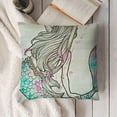 thumbnail image 3 of Throw Pillow Cover Underwater Beautiful Cartoon Shell Cozy Square Cushion Case for Men Women Boys Girls Room Home Deco, 3 of 5