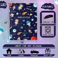 thumbnail image 3 of Soft Space Kids Throw Blanket for Baby Toddler Boys,Galaxy Astronaut Planet Pattern Blanket for Boys Girls Throw Blankets,Fleece Plush Space Birthday Gifts Blanket for Couch Sofa Bed Nap, 3 of 6
