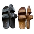 thumbnail image 2 of Hawaii Brown and Black Jesus Sandals for Kids, Boys and Girls Footwear, Children Sandal Run 2 Size Smaller than US Size., 2 of 5