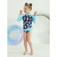 thumbnail image 6 of LOVEBAY Girls 2-Piece Swimsuit Set Long Sleeve Rash Guard Bathing Suit with UPF 50+ Sun Protection, 6 of 7