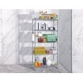 thumbnail image 2 of YRLLENSDAN 5 Tier Garage Shelving, Adjustable Metal Shelving, 1250 LBS Standing Kitchen Shelves, 72"x24"x18", Chrome, 2 of 7