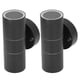 thumbnail image 5 of Aplique de pared exterior GU10 de acero inoxidable, paquete de 2, color negro, con cilindro LED resistente al agua para patios, villas y salas de estar, 220-240 V, 5 of 8