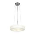 thumbnail image 1 of Altum 50190-BS-OPL Altum Aircraft Cable Molded Glass Pendant with Opal Glass Shade, Brushed Steel Finish, 1 of 1