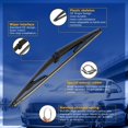 thumbnail image 4 of LAICAIW RAINTOK Windshield Wiper Blade Set Replacement for 2006-2010 Jeep Commander and Rear Windshield Wiper Blade-18"/18"/14" (Set of 3) U/J HOOK, 4 of 6