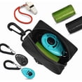 thumbnail image 3 of Leash Mounted Dog Poop Bag Holder with Large Opening & Waste Bag Carrier, Black, 3 of 9