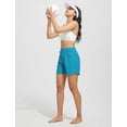 thumbnail image 7 of BALEAF Women's Swim Board Shorts High Waisted Quick Dry UPF 50+ Modest Swimsuits 2025 Swimming Bottoms with Boxer Liner Zipper Pockets Aqua Blue XS, 7 of 7