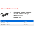thumbnail image 2 of Clutch Master Cylinder - Compatible with 1988 - 1991 Isuzu Trooper 1989 1990, 2 of 2