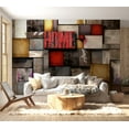 thumbnail image 6 of Tiptophomedecor Background & Patterns Wallpaper Wall Mural - Colorful Home Blocks, 6 of 8
