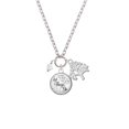 thumbnail image 2 of Delight Jewelry April - Clear Crystal Bicone Let Things Go Fall Zoey Charm Necklace, 28", 2 of 4