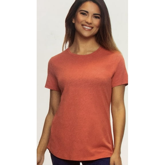 Felina Ladies' Short Sleeve Crewneck T-Shirt, Dusty Cedar XL