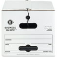 thumbnail image 2 of Business Source Light Duty Letter Size Storage Box, White, 12 / Carton (Quantity), 2 of 6
