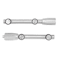 thumbnail image 2 of CRL LS5BS Brushed Stainless Laguna Series Standard Top and Bottom Pivot Rod Set, 2 of 2