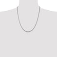 thumbnail image 2 of Diamond2Deal Mother's Day Gift 925 Sterling Silver 2.5mm Flat Rope Chain Necklace for Women 22", 2 of 6