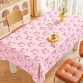 thumbnail image 3 of Pink Bow Tablecloth Watercolor Bowknot Coquette Table Cover 60 x 102 Inch Picnic Table Cloth for Birthday Baby Shower Bachelorette Party Supplies Decoration, 3 of 7