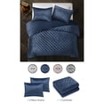 thumbnail image 2 of Grace Living Xavion Crushed Velvet Comforter Set - Soft and Shiny, 2 of 5