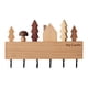 thumbnail image 2 of Ganchos de madera para llaves, colgador de llaves para puerta de entrada, baño o pasillo. Negro, 2 of 9