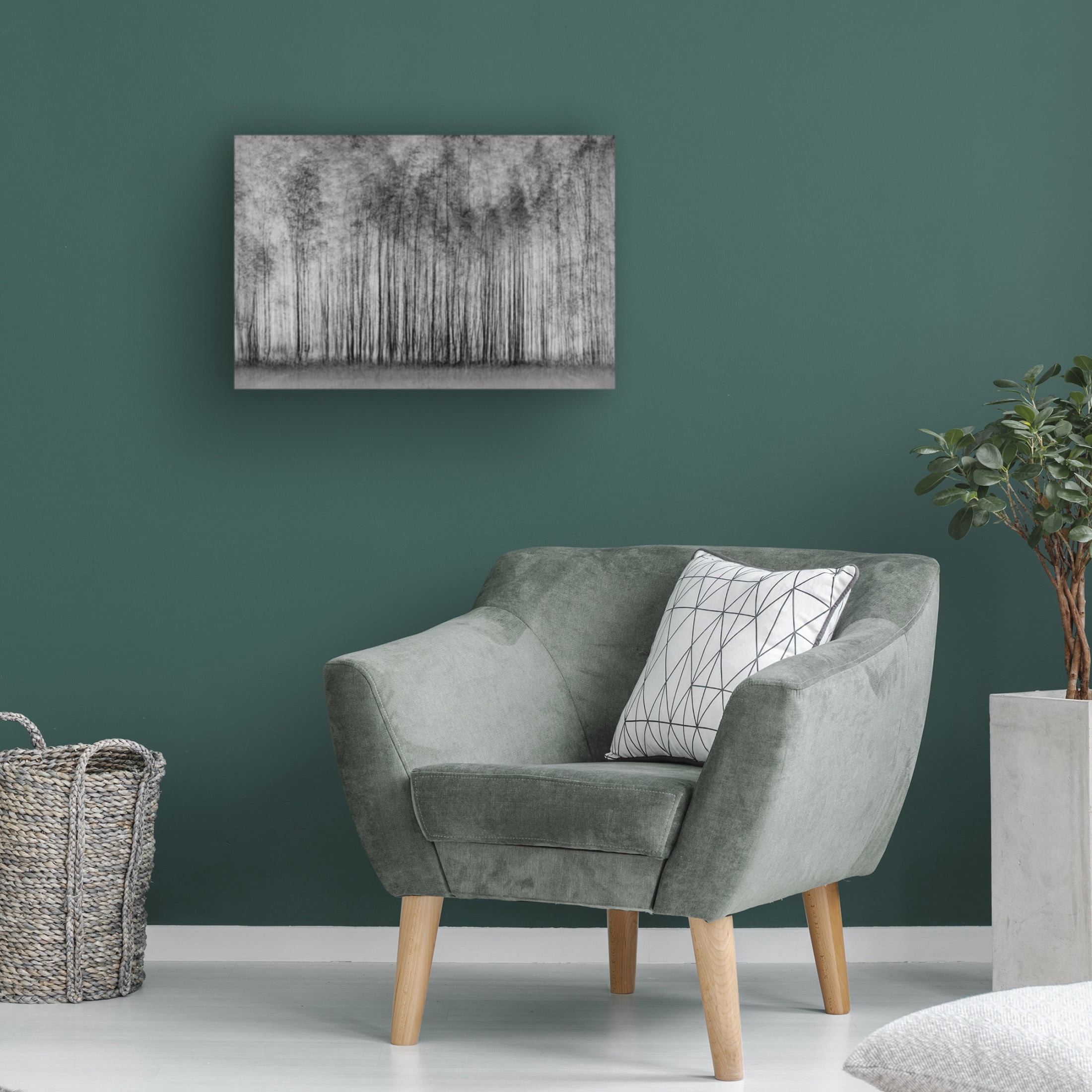 Canvas Wall Art - Roswitha Schleicher-Schwarz ' Impenetrable Forest' Wall Art for Living Room, Bedroom, or Office Décor by Trademark Fine Art - 47 x 30 Inches