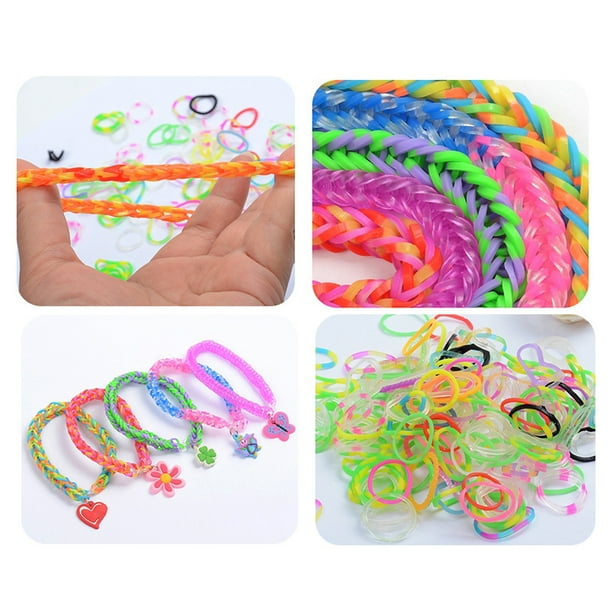 Rainbow Rubber Band Set Funny DIY Loom Rubber Band Bracelet Making