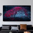 thumbnail image 2 of Large Framed Tree Wall Art Scenery Tree Wall Decal Painting For Livingroom Bedroom Decoration Framed Painting Ready to Hang, 2 of 7